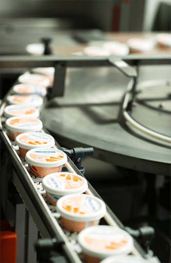 Philadelphia products in production line