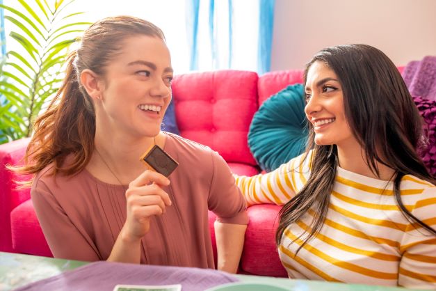 women snacking