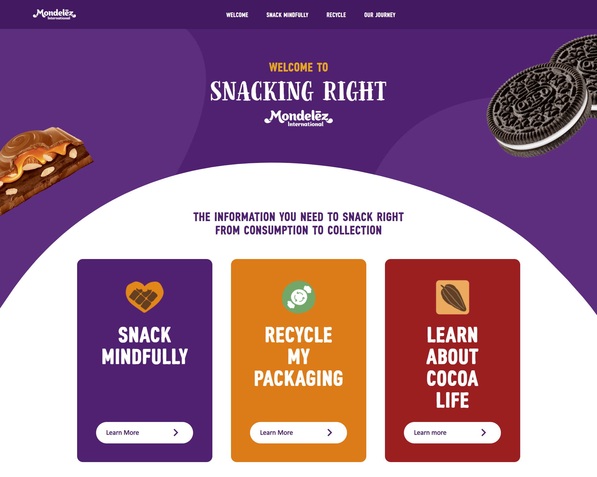 Snacking Right website